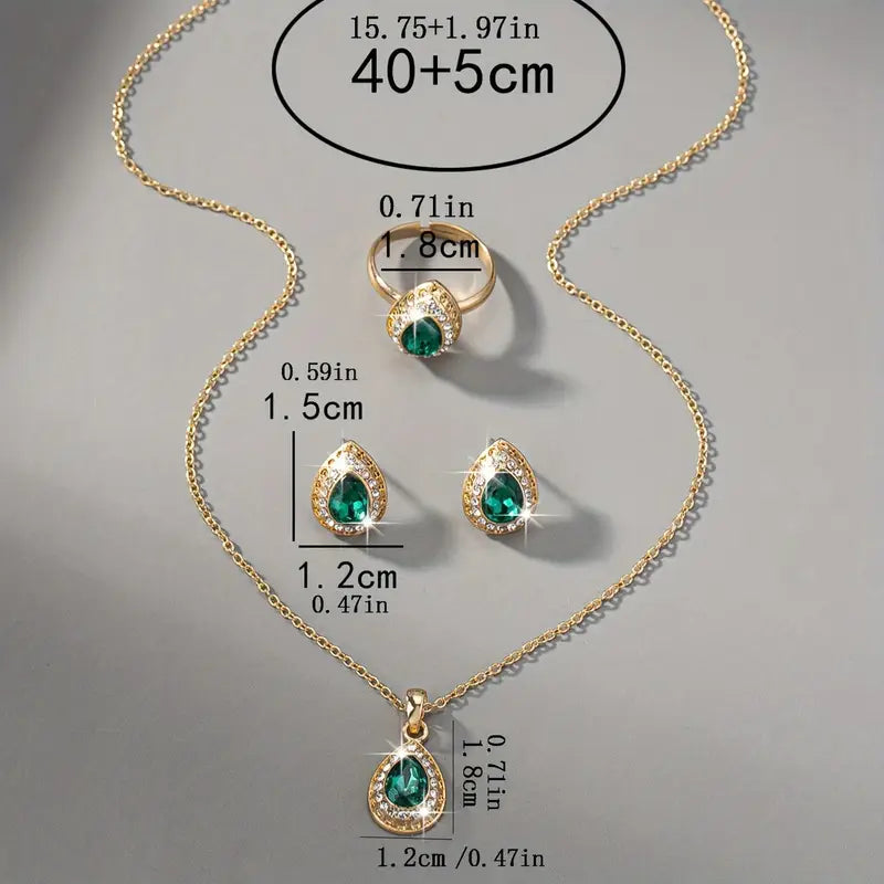 Noémie™ - Elegant Gold Jewelry Set