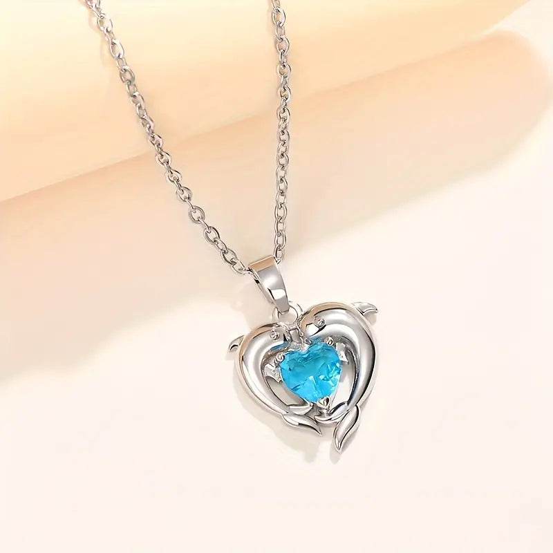 Oceanheart™ - Twin Necklace in White Gold