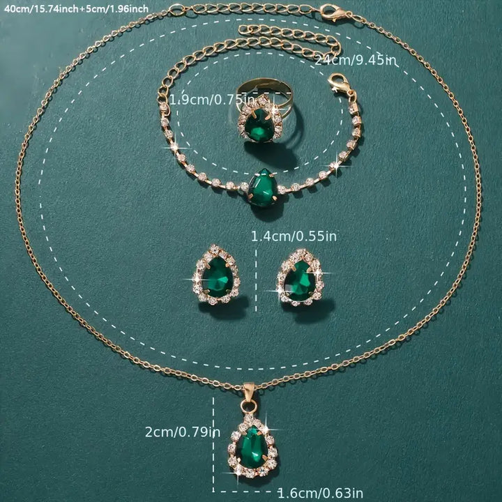 Elisandre™ - Vermont Gold Jewelry Set