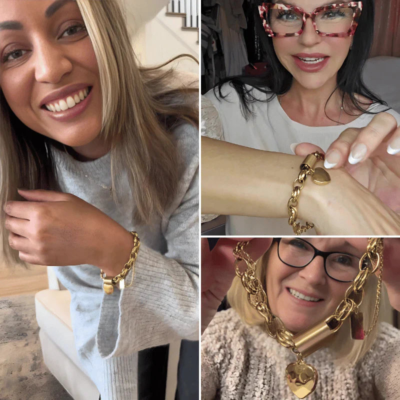 Heartened™ - Chunky Gold Bracelet