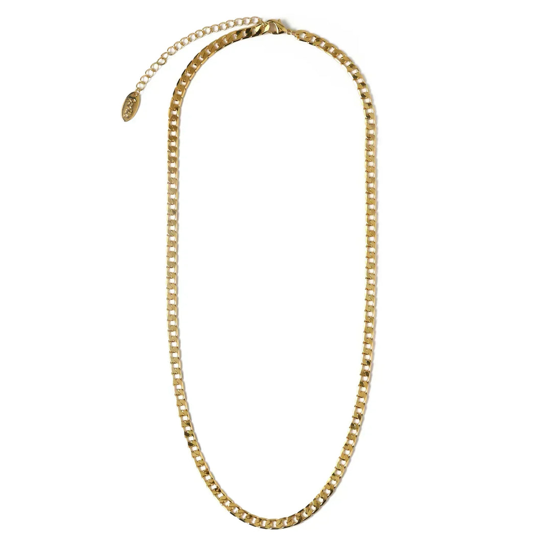 Vero™ - Gold Flat Link Curb Chain Necklace