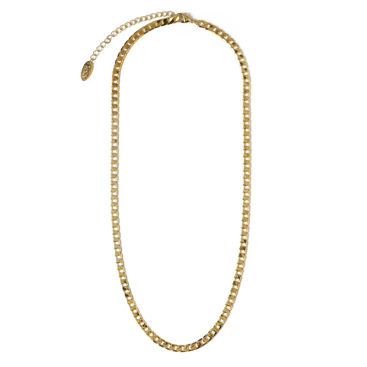Vero™ - Gold Flat Link Curb Chain Necklace