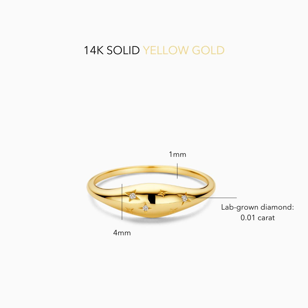 Dome™ - Elegant Gold Diamond Ring