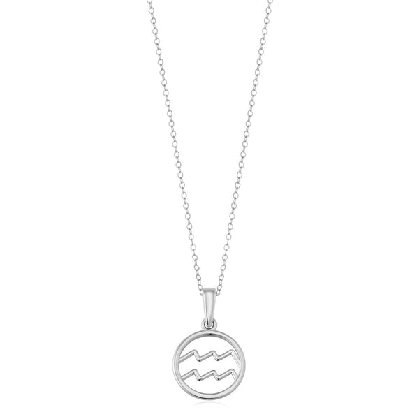 Celestial Charm™ - White Gold Zodiac Necklace