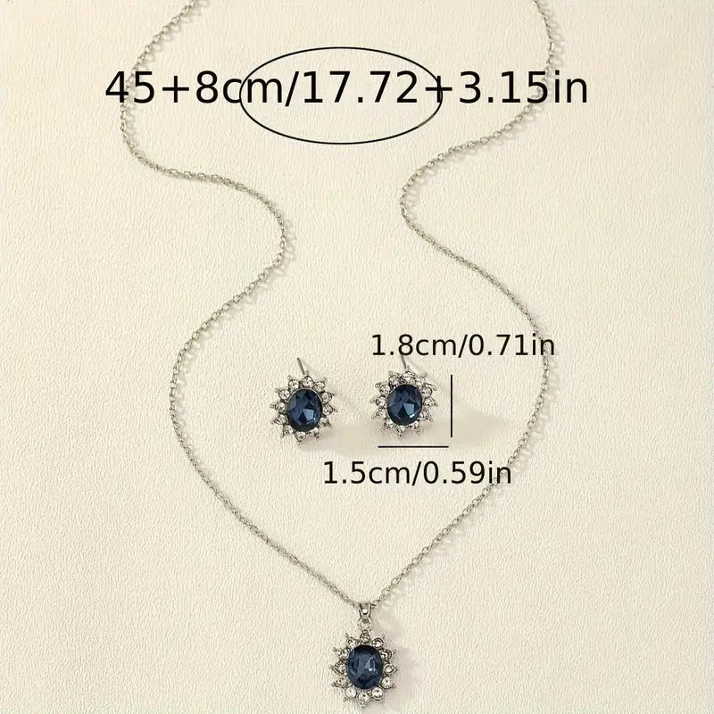 Katya Azuryn™ - Elegant Jewelry Set in White Gold