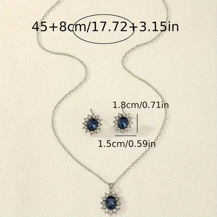 Katya Azuryn™ - Elegant Jewelry Set in White Gold