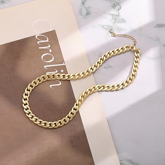 Cuban Link Necklace - Chunky Gold Design
