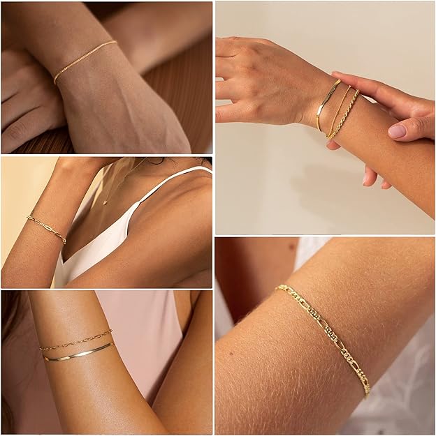 Vernetta™ - Elegant Gold Bracelet Set