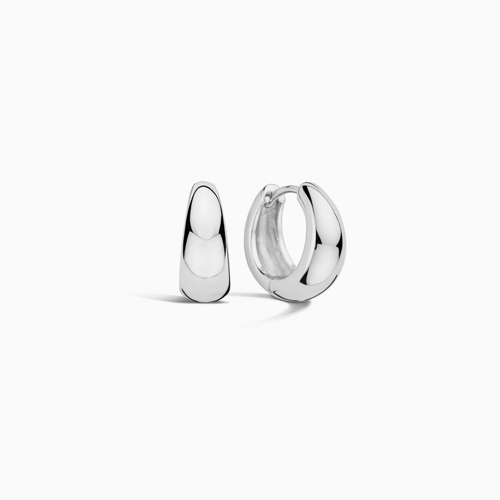 Rue™ - White Gold Hoops