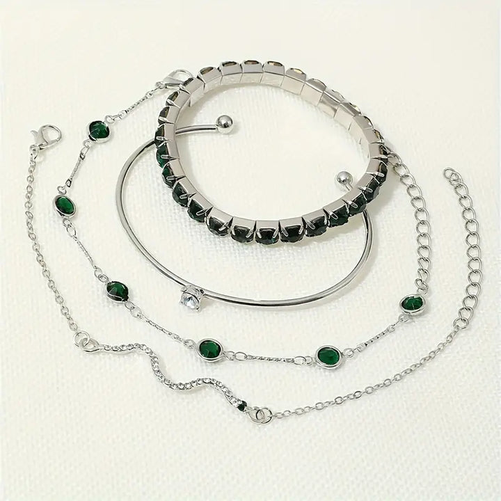 Emerald Elegance™ - Gemstone Bracelet Collection
