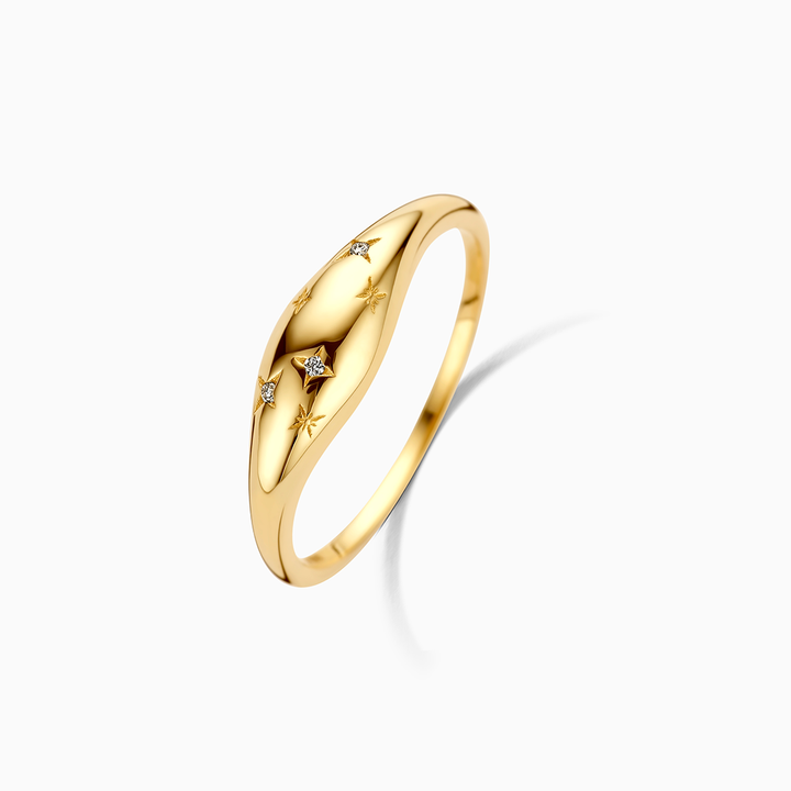 Dome™ - Elegant Gold Diamond Ring