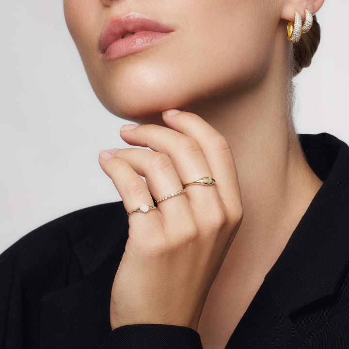 Luna™ - Elegant Dome Ring in Gold