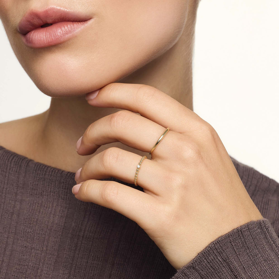 Gilded Elegance™ - Slim Dome Ring