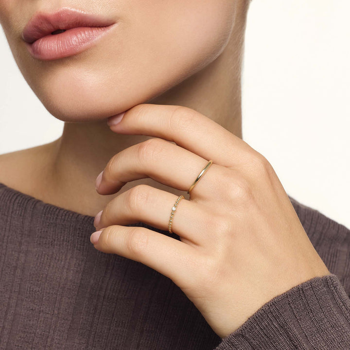 Gilded Elegance™ - Slim Dome Ring