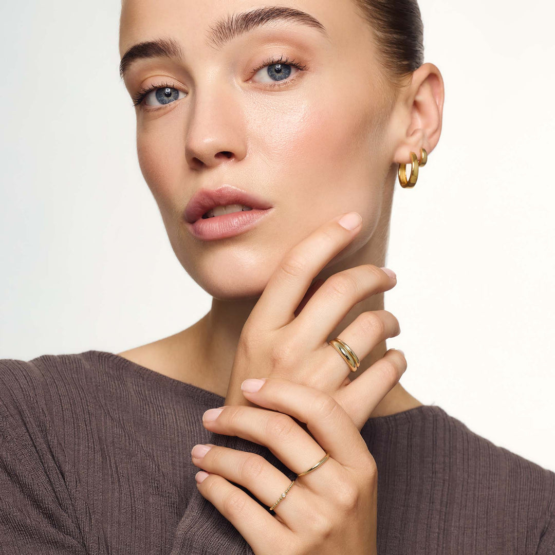 Gia™ - Gold Hoop Earrings