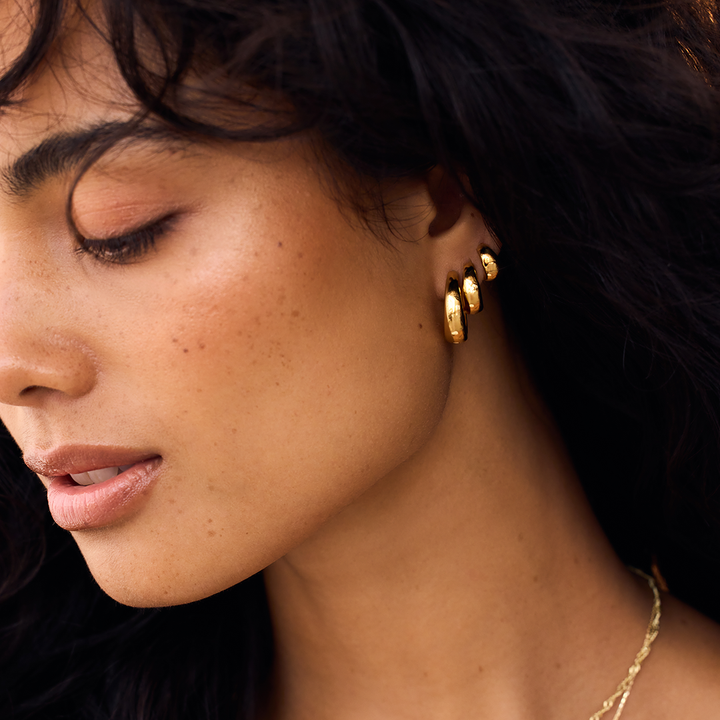 Rue Hoops™ - Elegant Gold Earrings