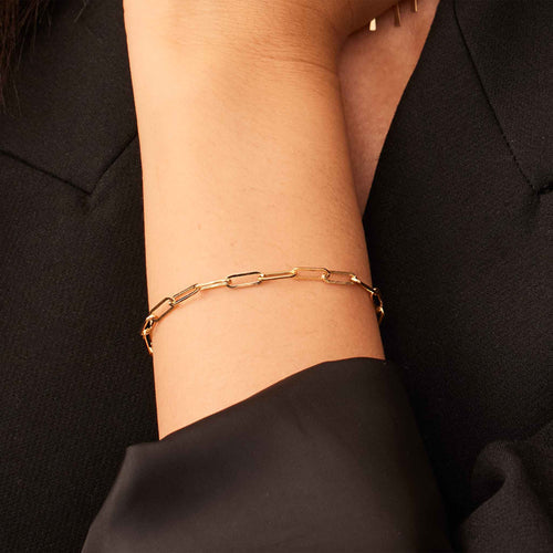 Venice™ - Elegant Gold Link Bracelet