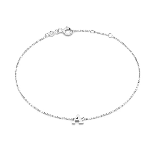 Vita Signa™ - White Gold Initial Bracelet