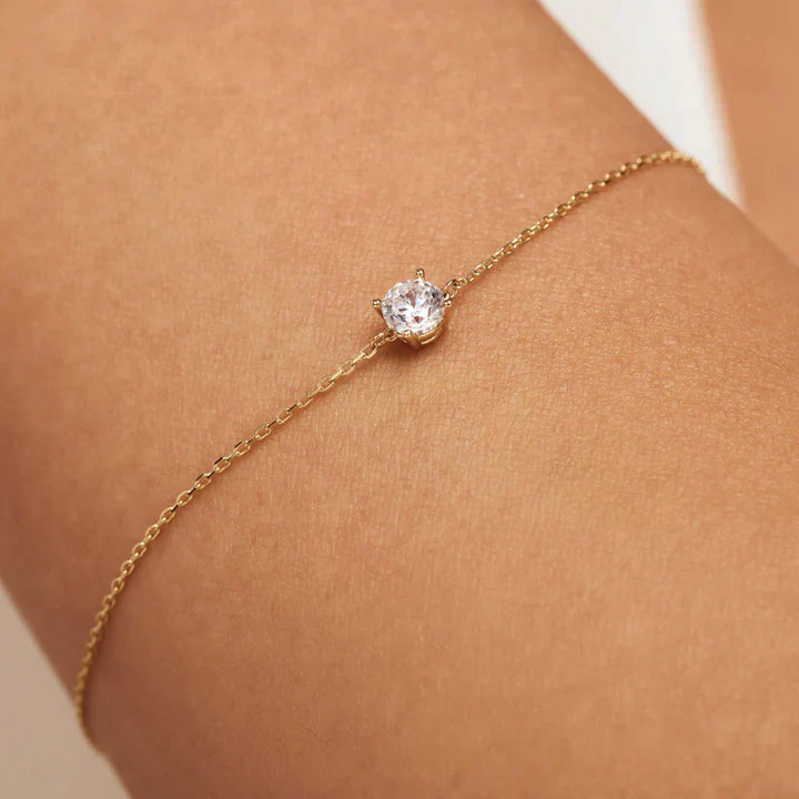 Cléa™ - Moissanite Stone Bracelet in Gold