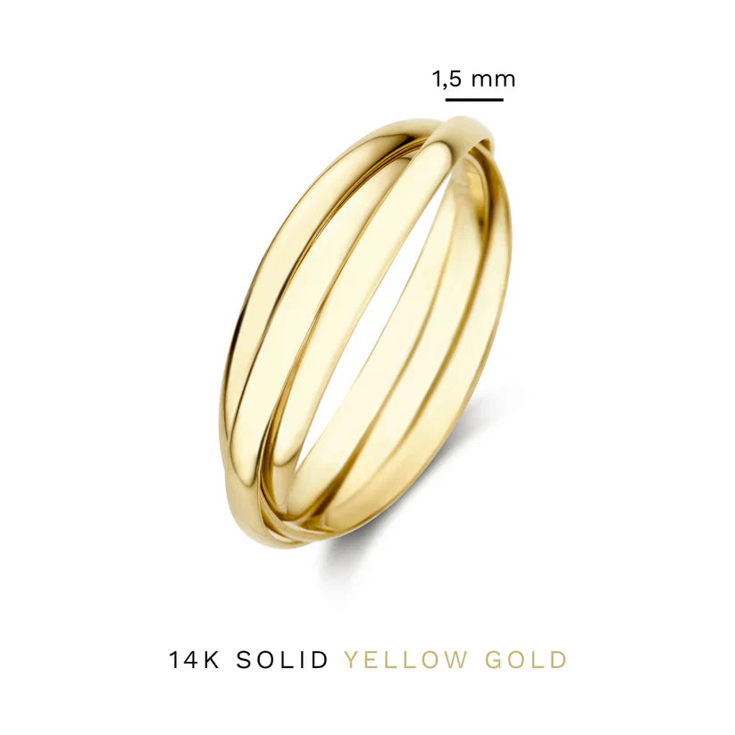 Lena™ - Gold Trielle Ring