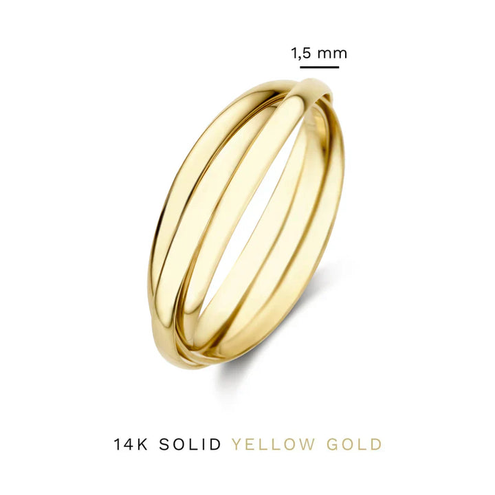 Lena™ - Gold Trielle Ring