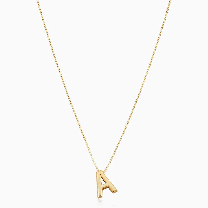 Heartfelt Initial Necklace | Gold