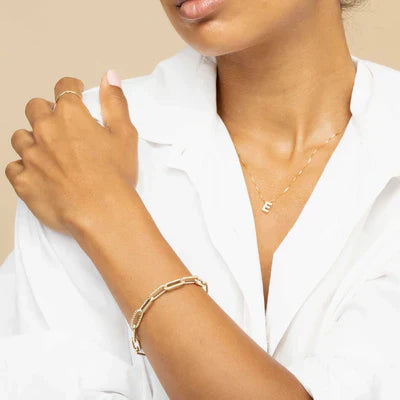 Heartfelt Initial Necklace | Gold