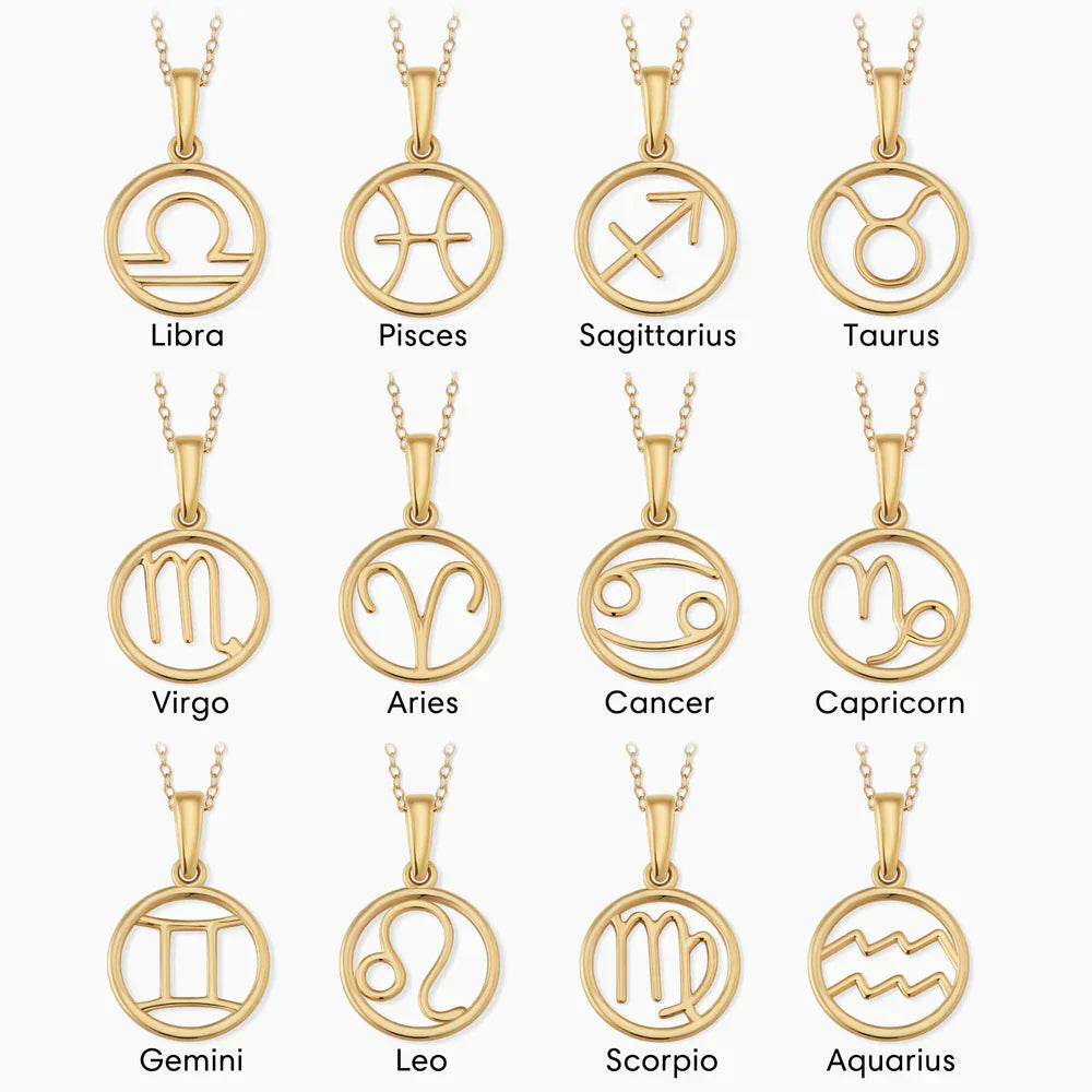 Zodia™ - Gold Zodiac Pendant Necklace