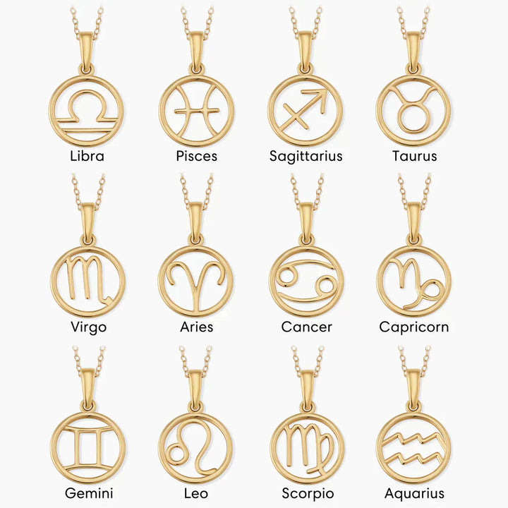 Zodia™ - Gold Zodiac Pendant Necklace