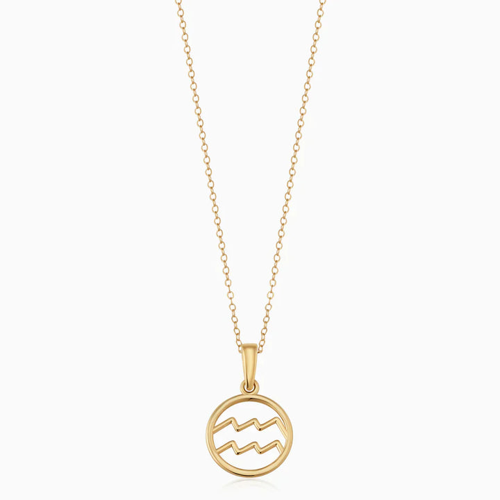Celestial Charm Necklace - Gold Zodiac Edition