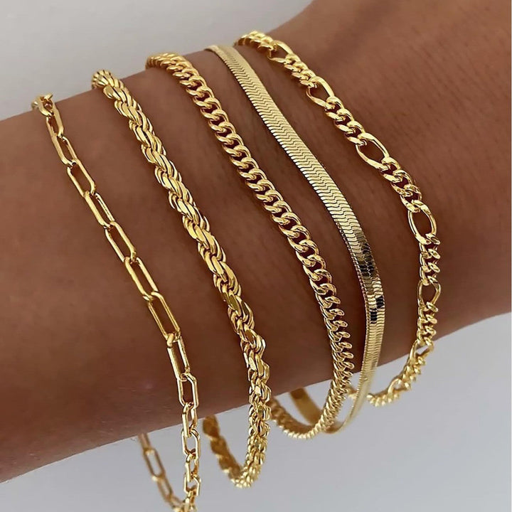 Ellis Renner™ - Gold Bracelet Set