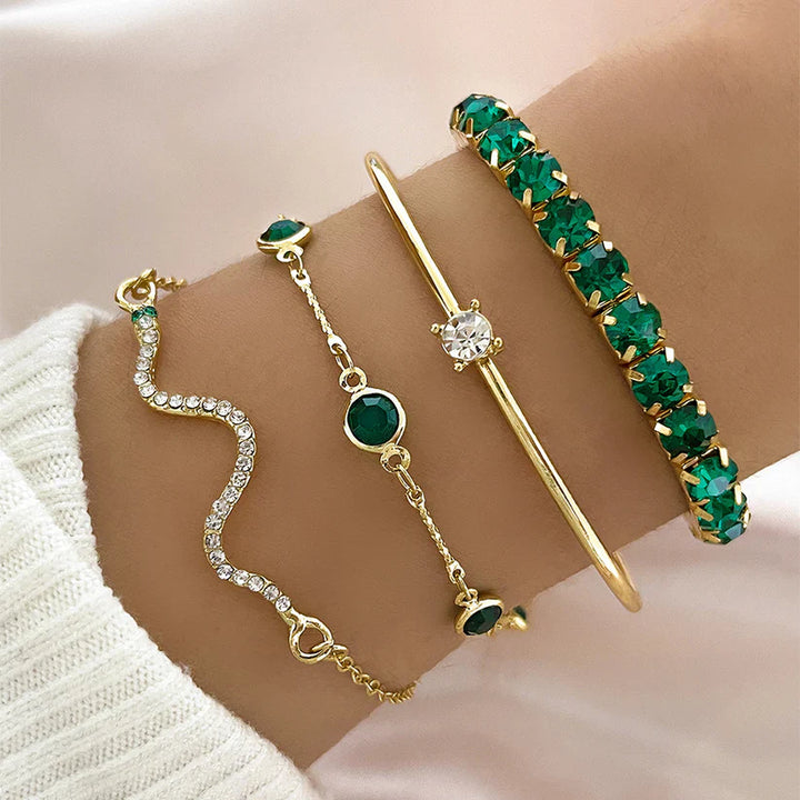 Emerald Elegance™ - Gemstone Bracelet Collection