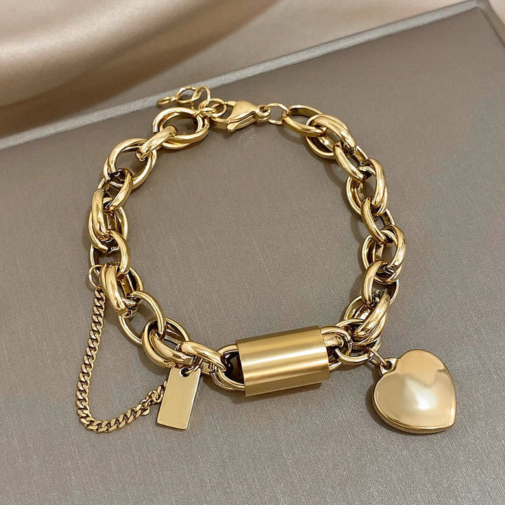 Heartened™ - Bold Gold Bracelet