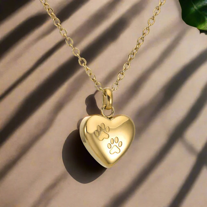 Pawprint Heart™ - Pet Memorial Urn Necklace