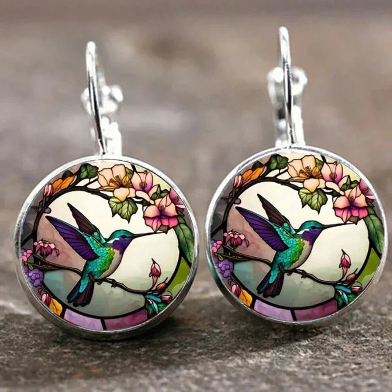 Hummingbird™ - Glass Dome Pendant Necklace