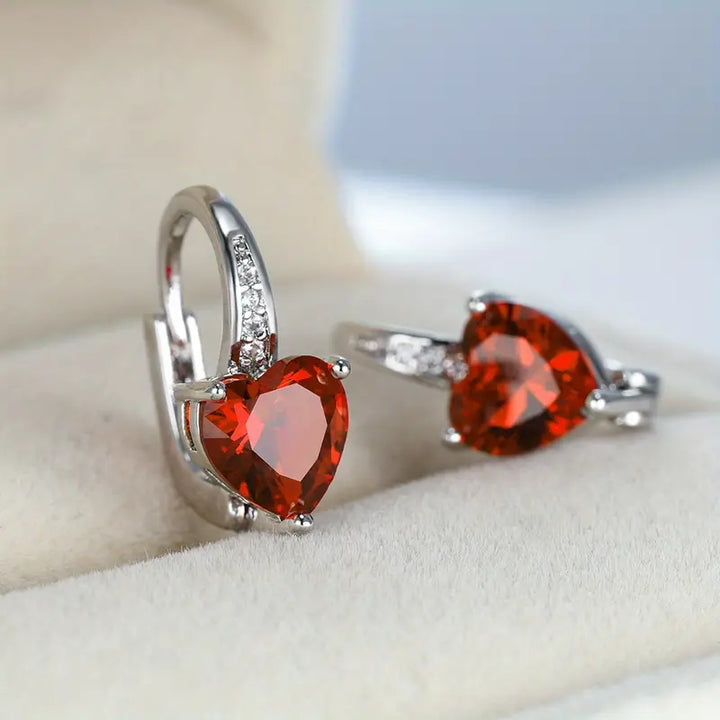 Lunara™ Emberelle Earrings - White Gold