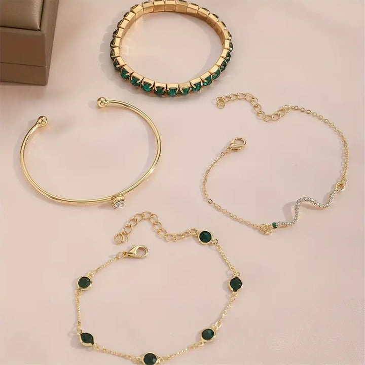 Emerald Elegance™ - Gemstone Bracelet Collection