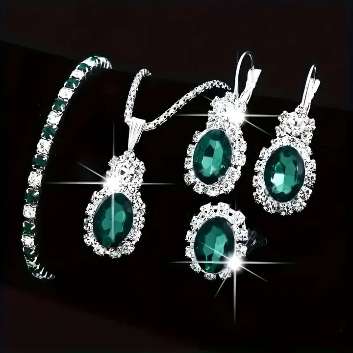 Seloria™ - Grevalyn Jewelry Set in White Gold