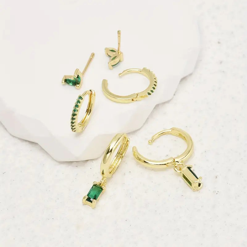 Fiorenza™ - Viridelle Gold Earrings Set
