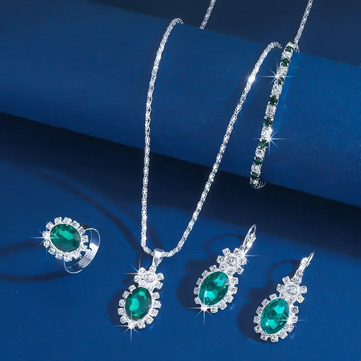 Seloria™ - Grevalyn Jewelry Set in White Gold