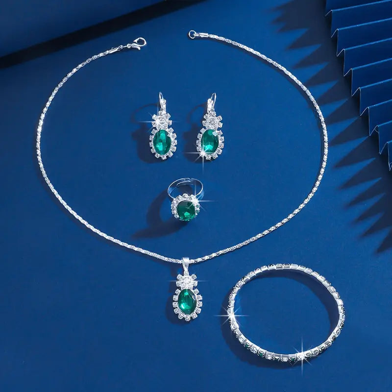 Seloria™ - Grevalyn Jewelry Set in White Gold