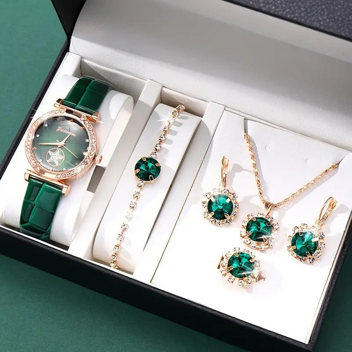 Verdantra™ - Timecourt Jewelry Set in Gold