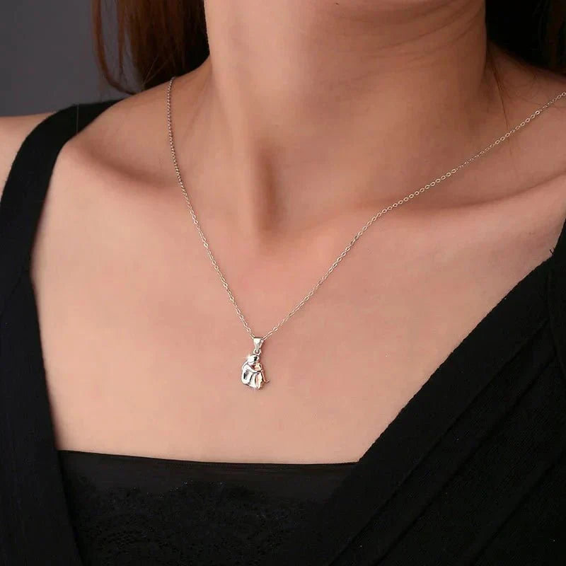 Hug Pendant Necklace with Complimentary Earrings – Exclusive Limited Time Deal