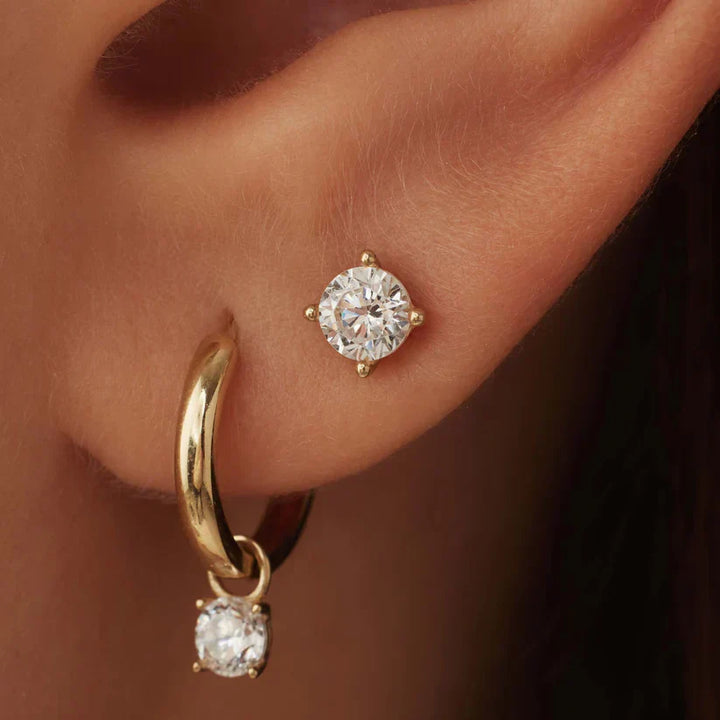 Larmes™ - Gold Stone Studs
