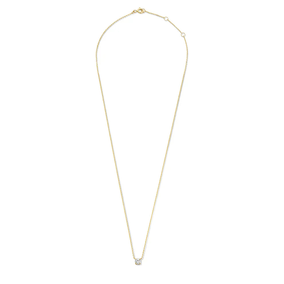 Cléa™ - Moissanite Stone Necklace in Gold