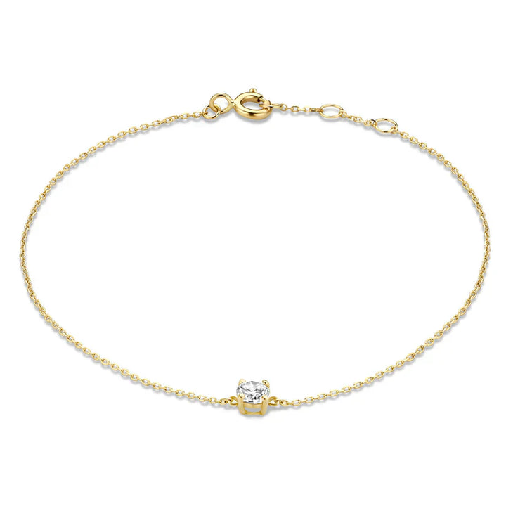 Cléa™ - Moissanite Stone Bracelet in Gold