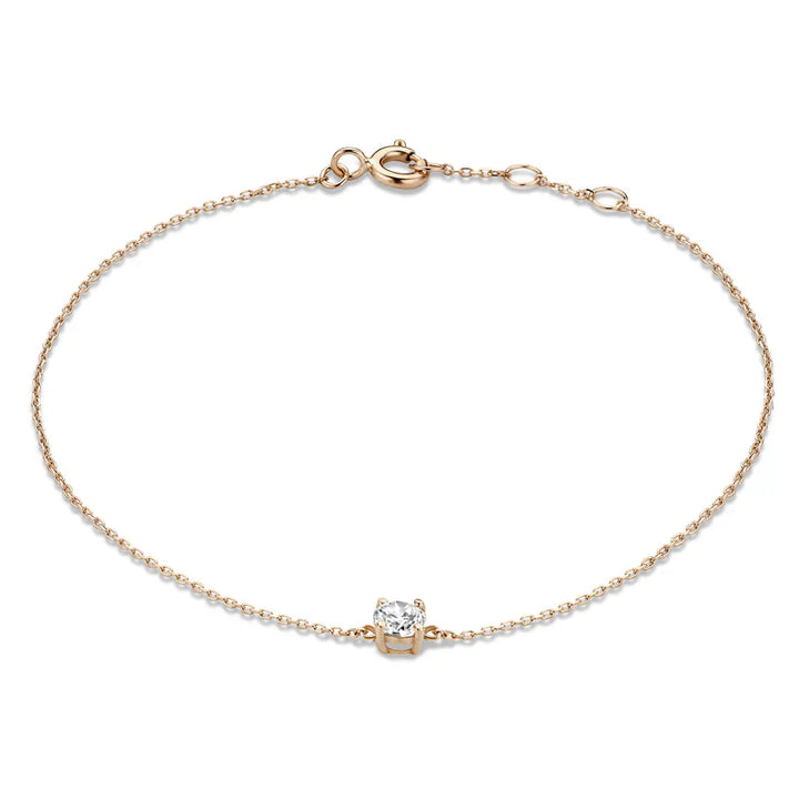 Cléa™ - Moissanite Stone Bracelet in Gold