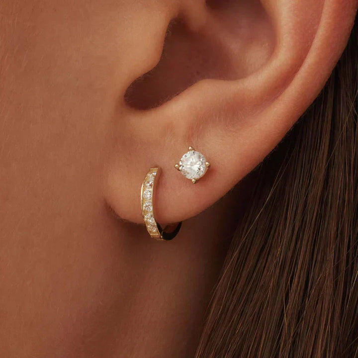 Brillane™ - Elegant Gold Stone Earrings Set