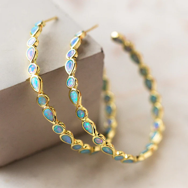 Celeste™ - Sophisticated Gold Hoop Earrings