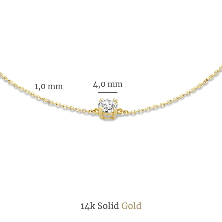 Cléa™ - Moissanite Stone Set in Gold